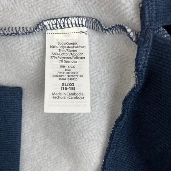 Avia Womens XL/XG Blue Textured Long Sleeve Pullover Sweater With Ribbed Cuffs & - Picture 4 of 8